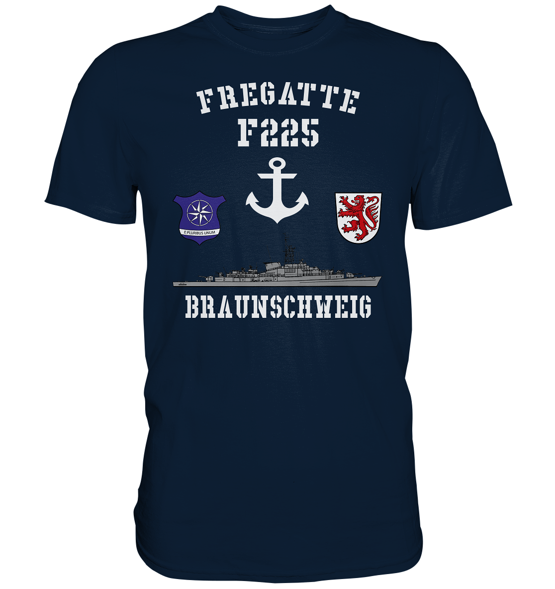 Fregatte F225 BRAUNSCHWEIG Anker - Premium Shirt