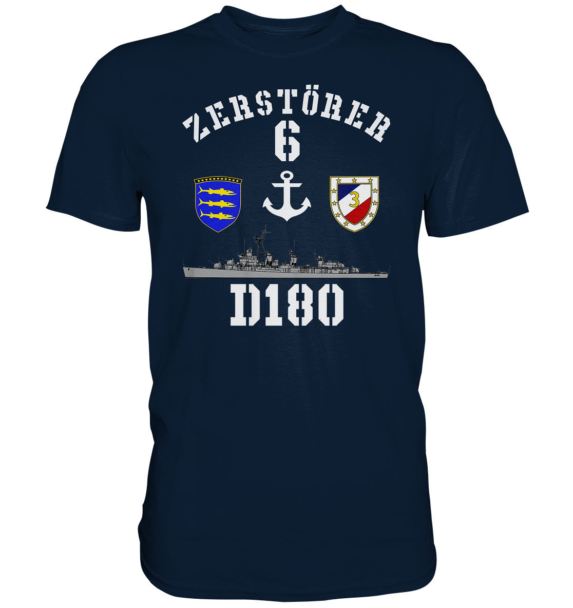 D180 ZERSTÖRER 6 Anker - Premium Shirt