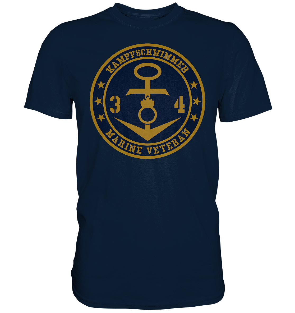 Marine Veteran 34er KAMPFSCHWIMMER - Premium Shirt