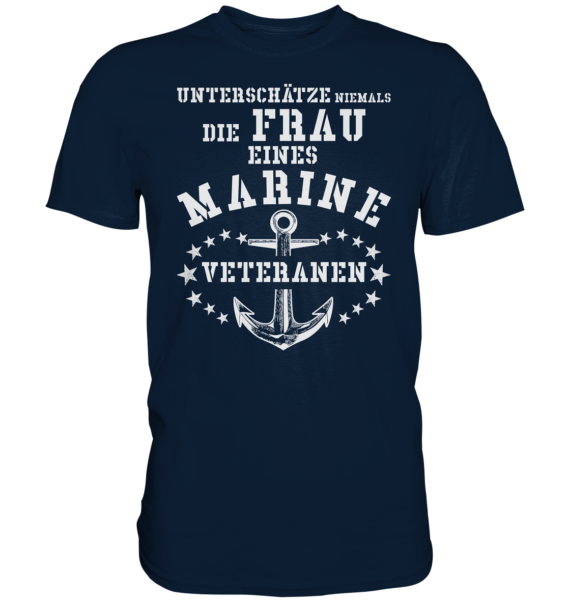 Unterschätze niemals die Frau.... - Premium Shirt