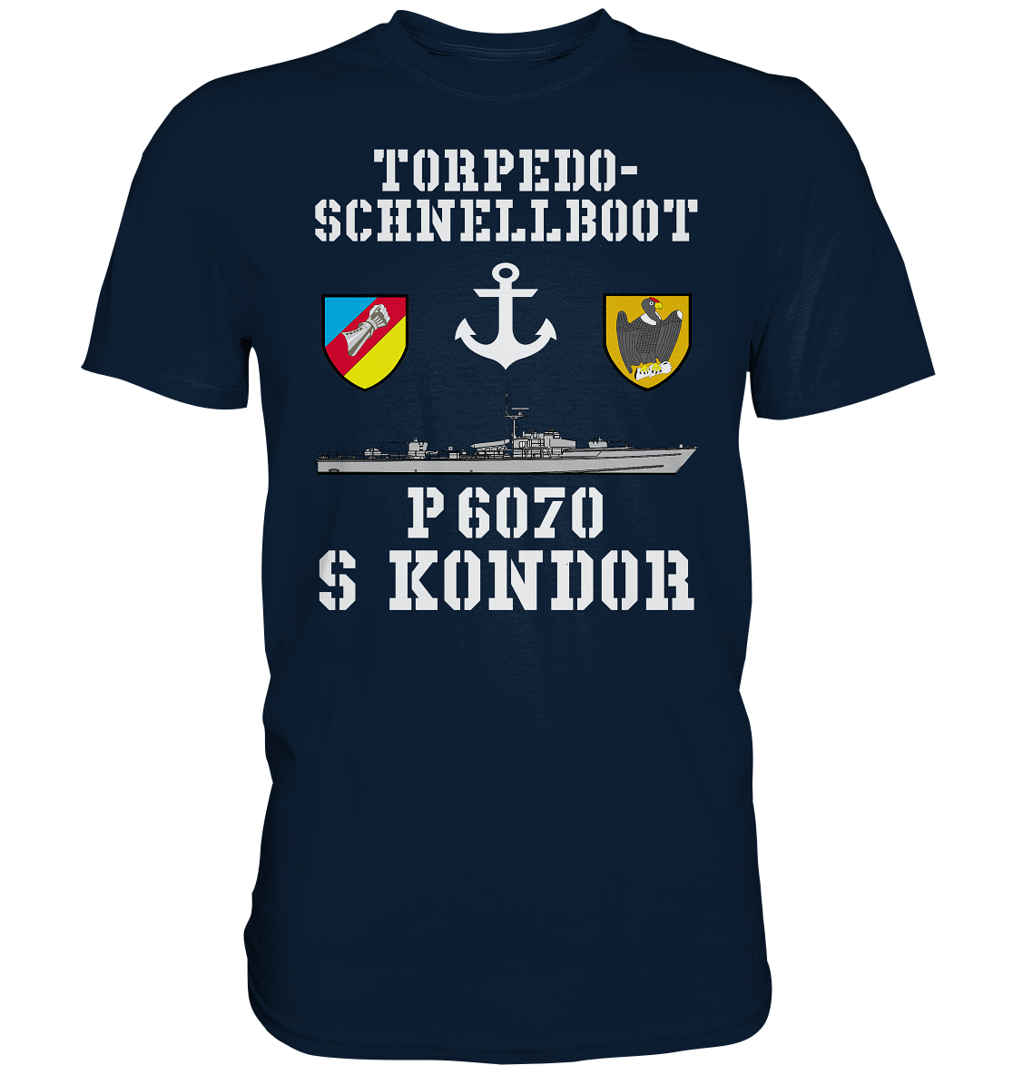 Torpedo-Schnellboot P6070 KONDOR Anker - Premium Shirt