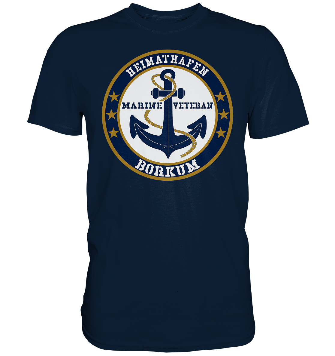 Heimathafen BORKUM Marine Veteran - Premium Shirt