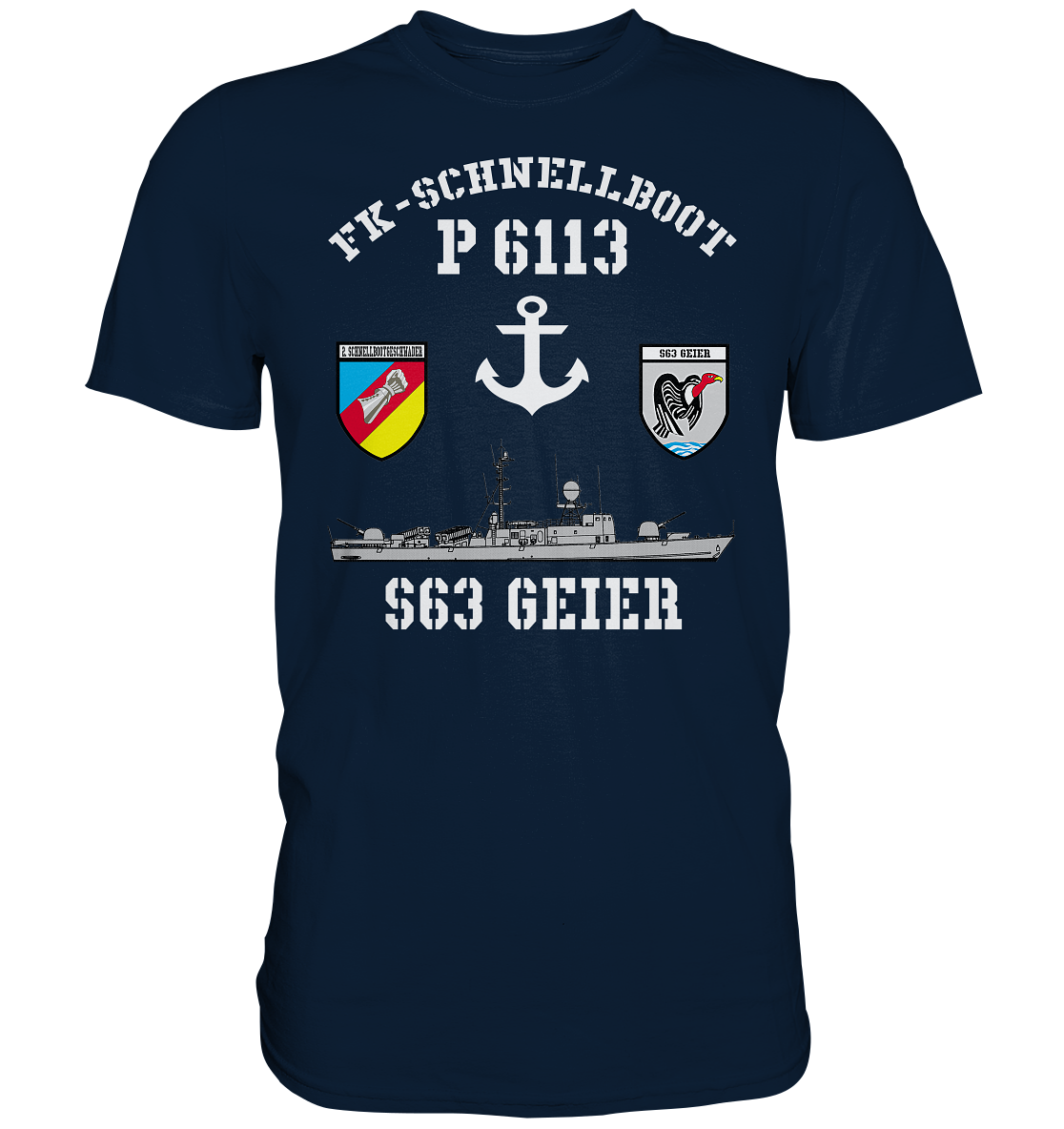 FK-Schnellboot P6113 GEIER 2.SG Anker - Premium Shirt