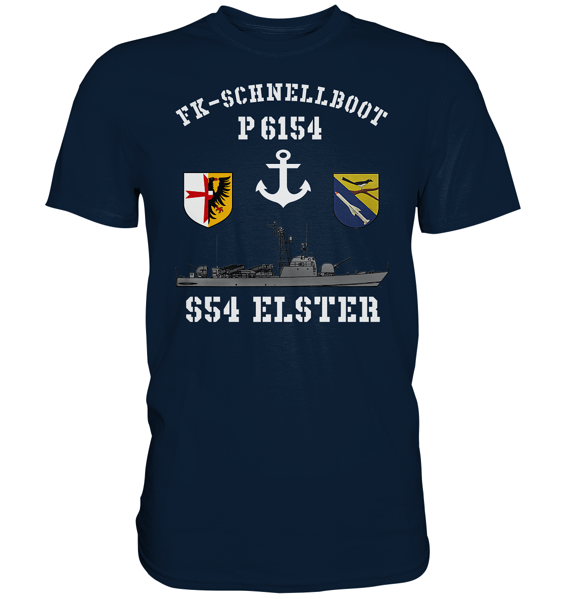 FK-Schnellboot P6154 ELSTER Anker - Premium Shirt