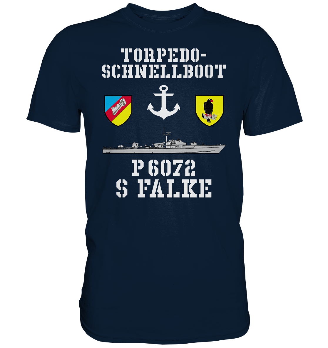 Torpedo-Schnellboot P6072 FALKE Anker - Premium Shirt