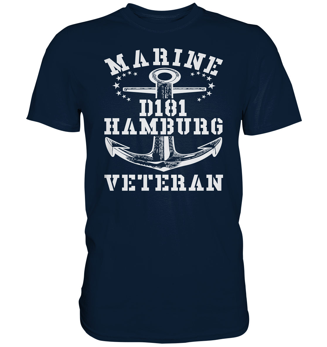 Zerstörer D181 HAMBURG Marine Veteran - Premium Shirt