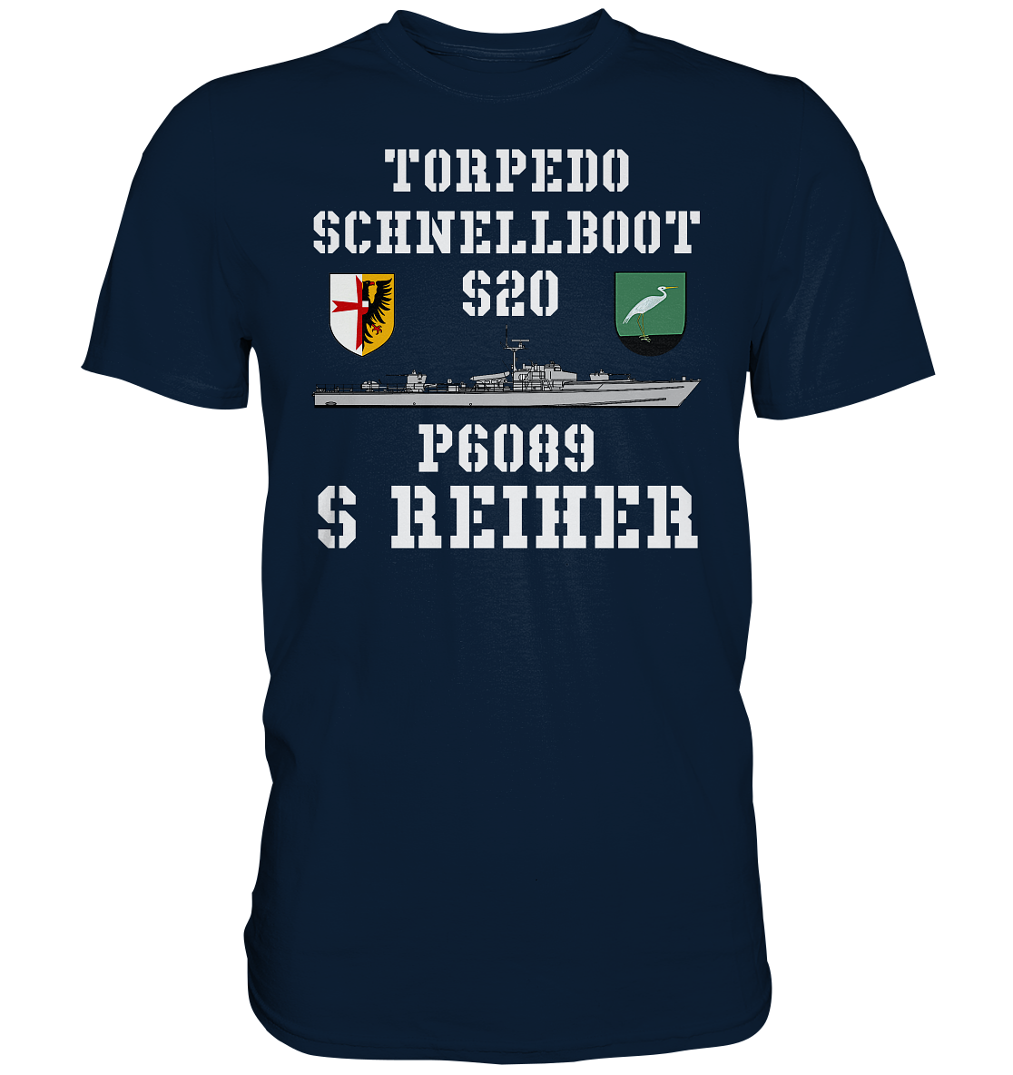 Torpedoschnellboot P6089 REIHER - Premium Shirt