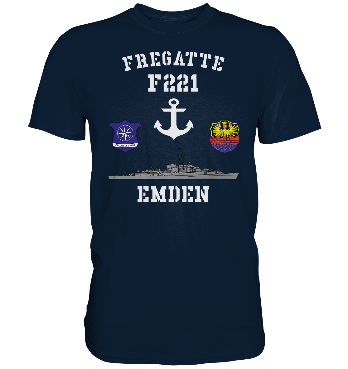 Fregatte F221 EMDEN Anker - Premium Shirt