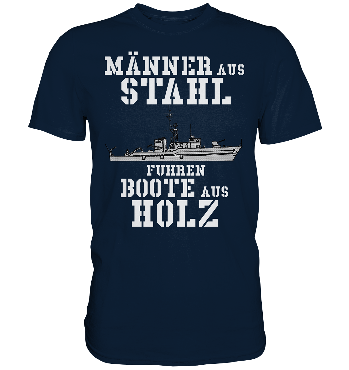 Männer aus Stahl... KM-Boot Lindau-Klasse - Premium Shirt