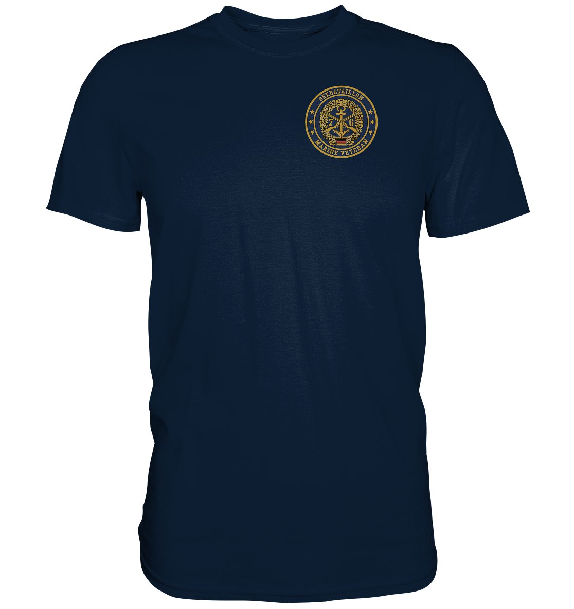 SEEBATAILLON 76er Marine Veteran Brustlogo - Premium Shirt