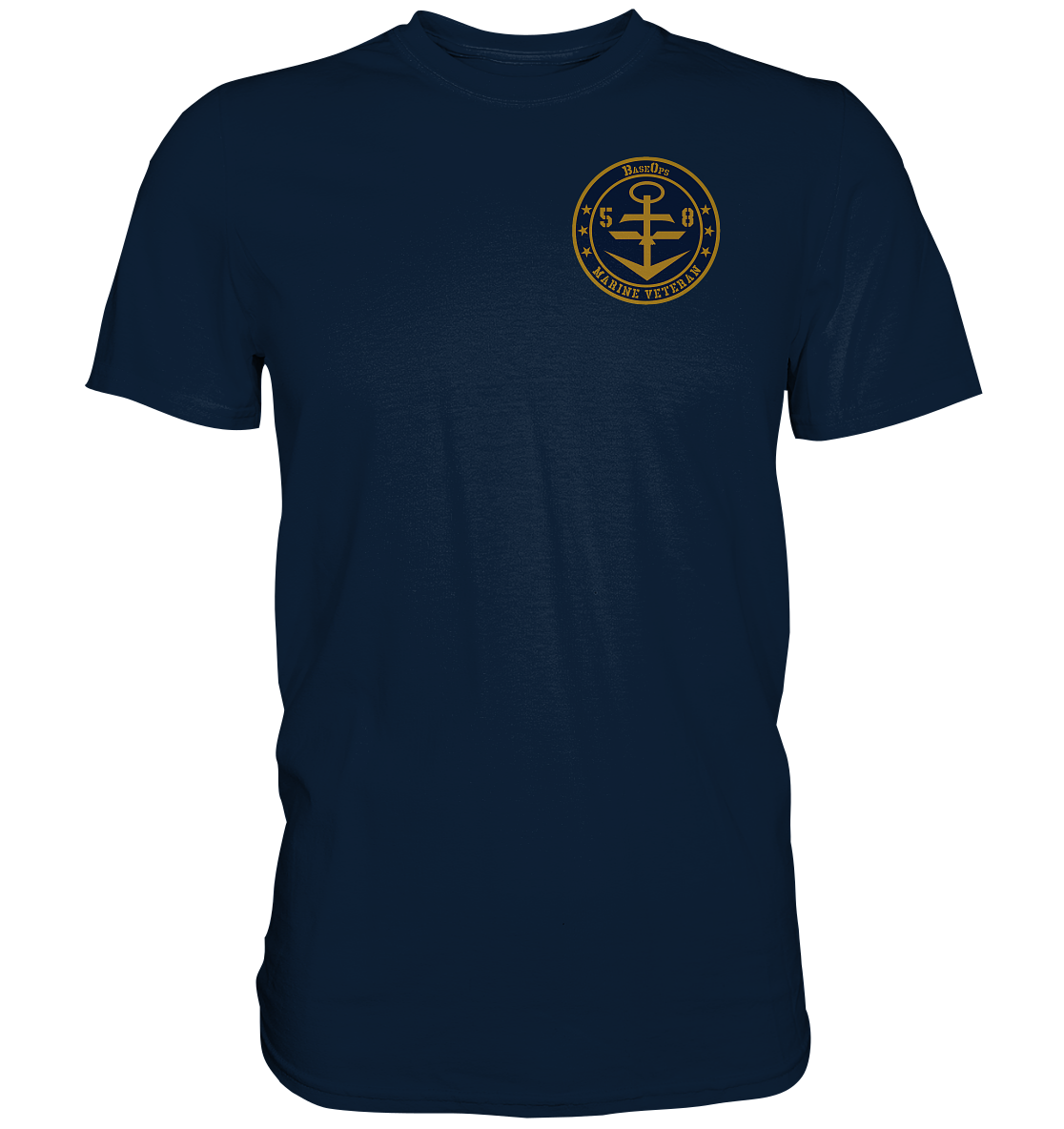 Marine Veteran 56er FLUGAUSRÜSTUNG Brustlogo - Premium Shirt