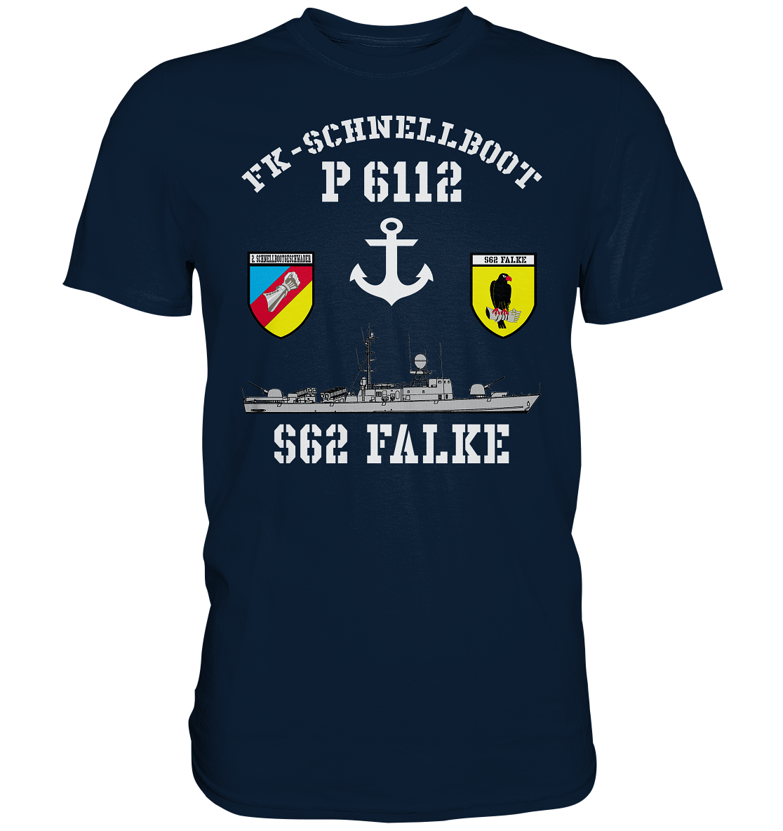 FK-Schnellboot P6112 FALKE 2.SG Anker - Premium Shirt