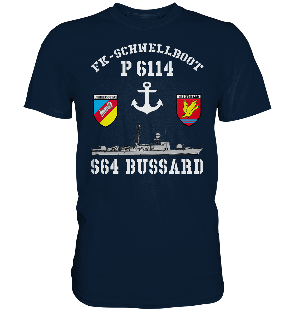 FK-Schnellboot P6114 BUSSARD 2.SG Anker - Premium Shirt