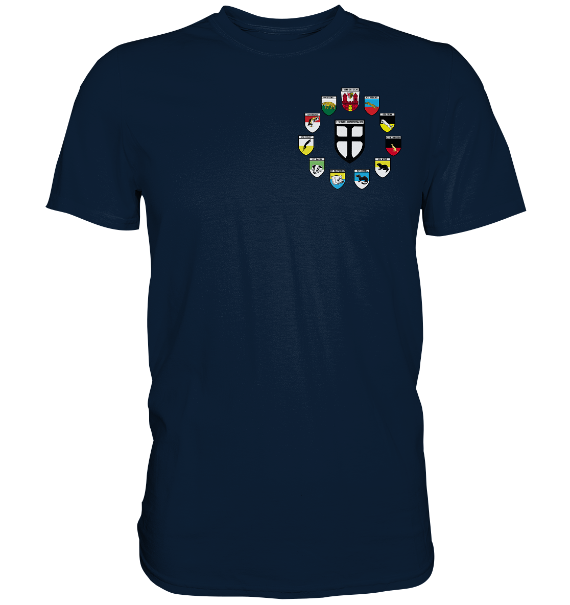 Alle Wappen 7. Schnellbootgeschwader bis Oktober 1999 - Premium Shirt