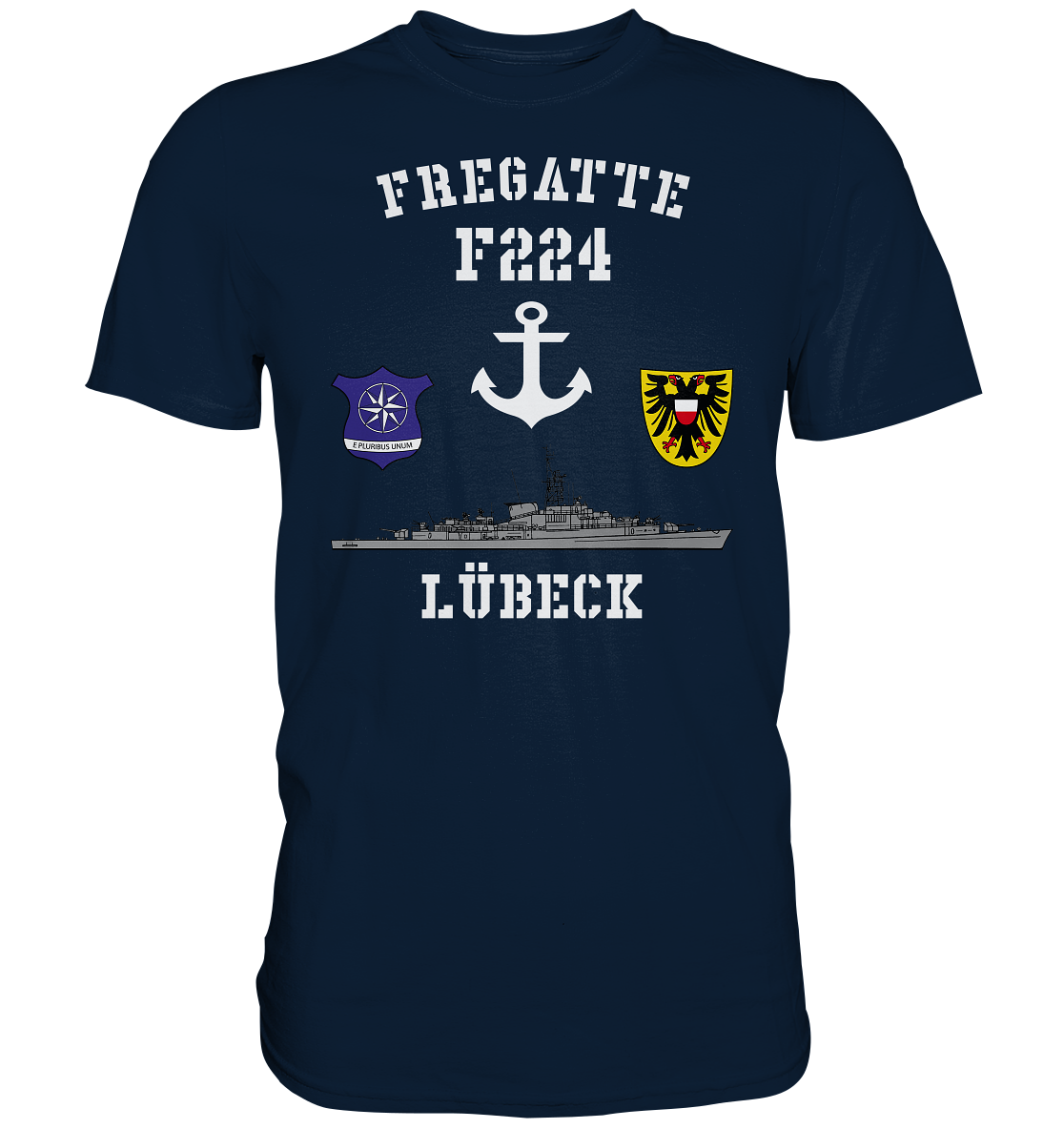 Fregatte F224 LÜBECK Anker - Premium Shirt