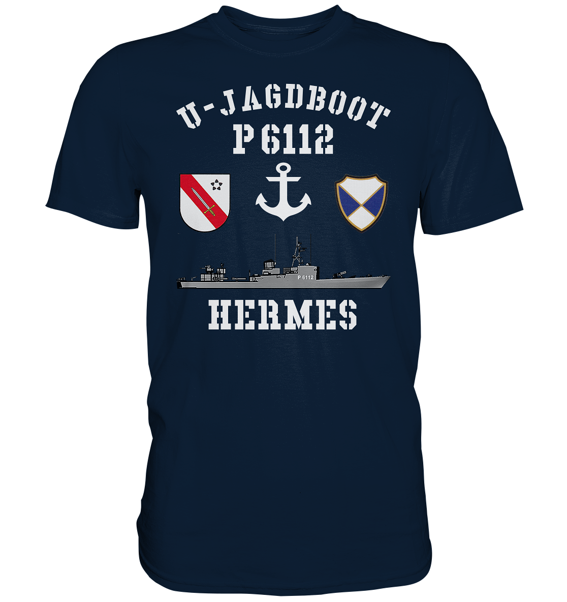 U-Jagdboot P6112 HERMES Anker - Premium Shirt