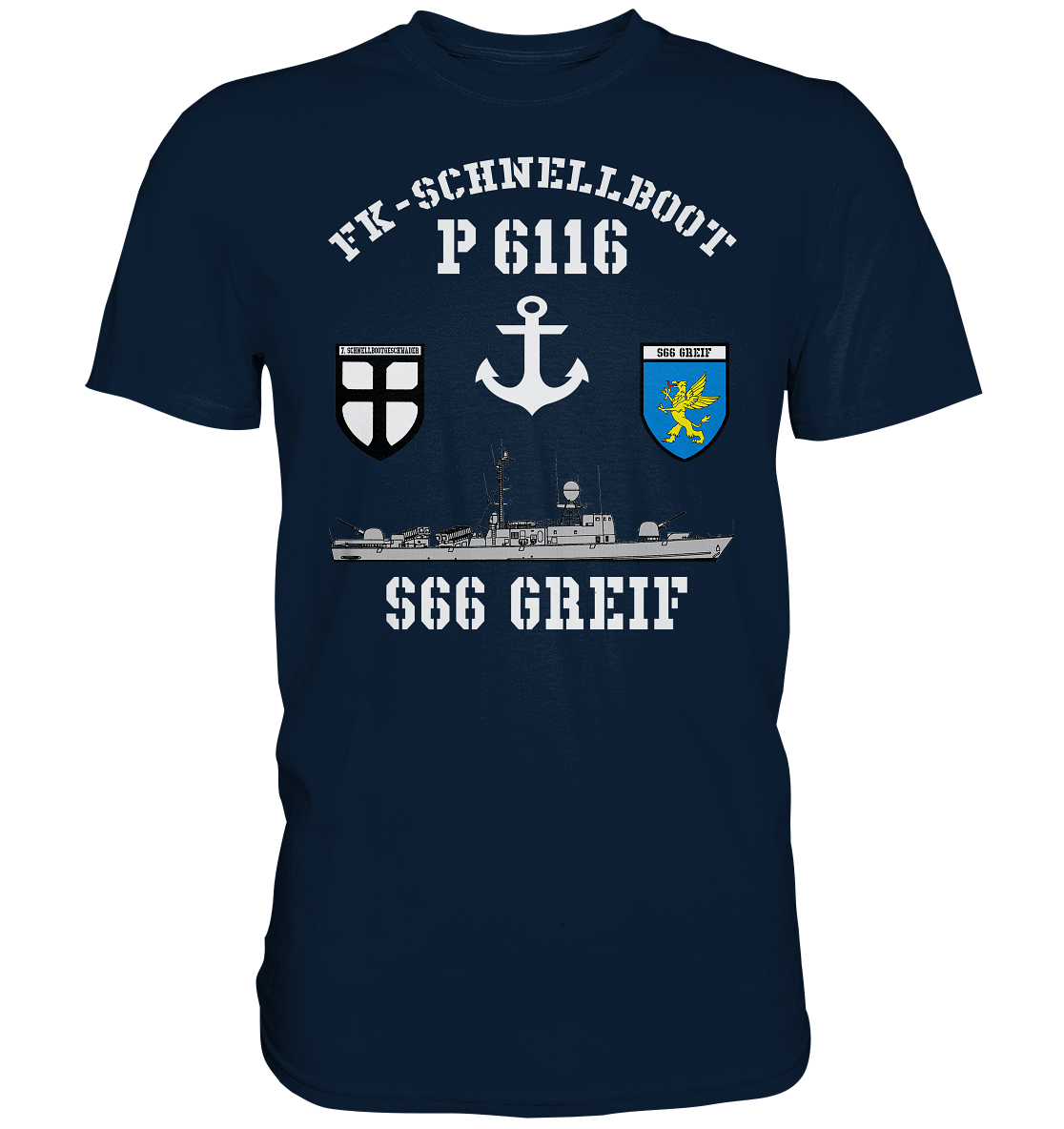 FK-Schnellboot P6116 GREIF 7.SG Anker - Premium Shirt