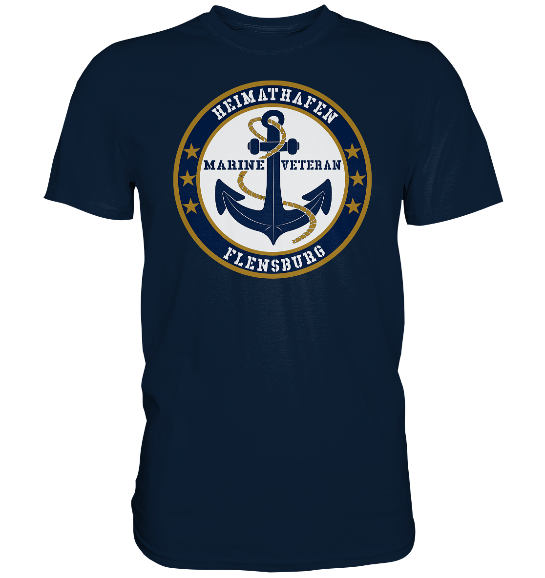 Marine Veteran Heimathafen FLENSBURG - Premium Shirt