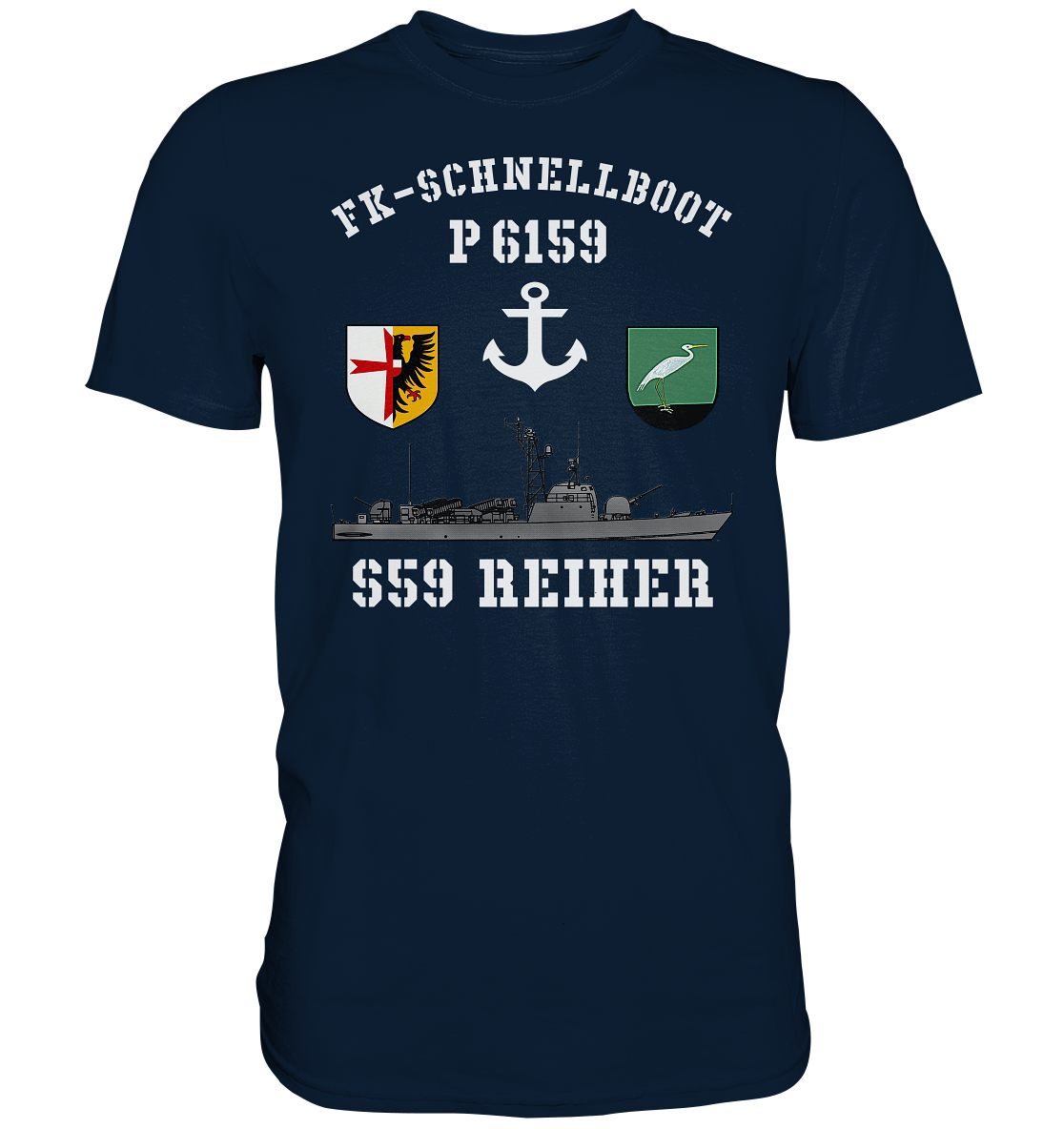 FK-Schnellboot P6159 REIHER Anker - Premium Shirt