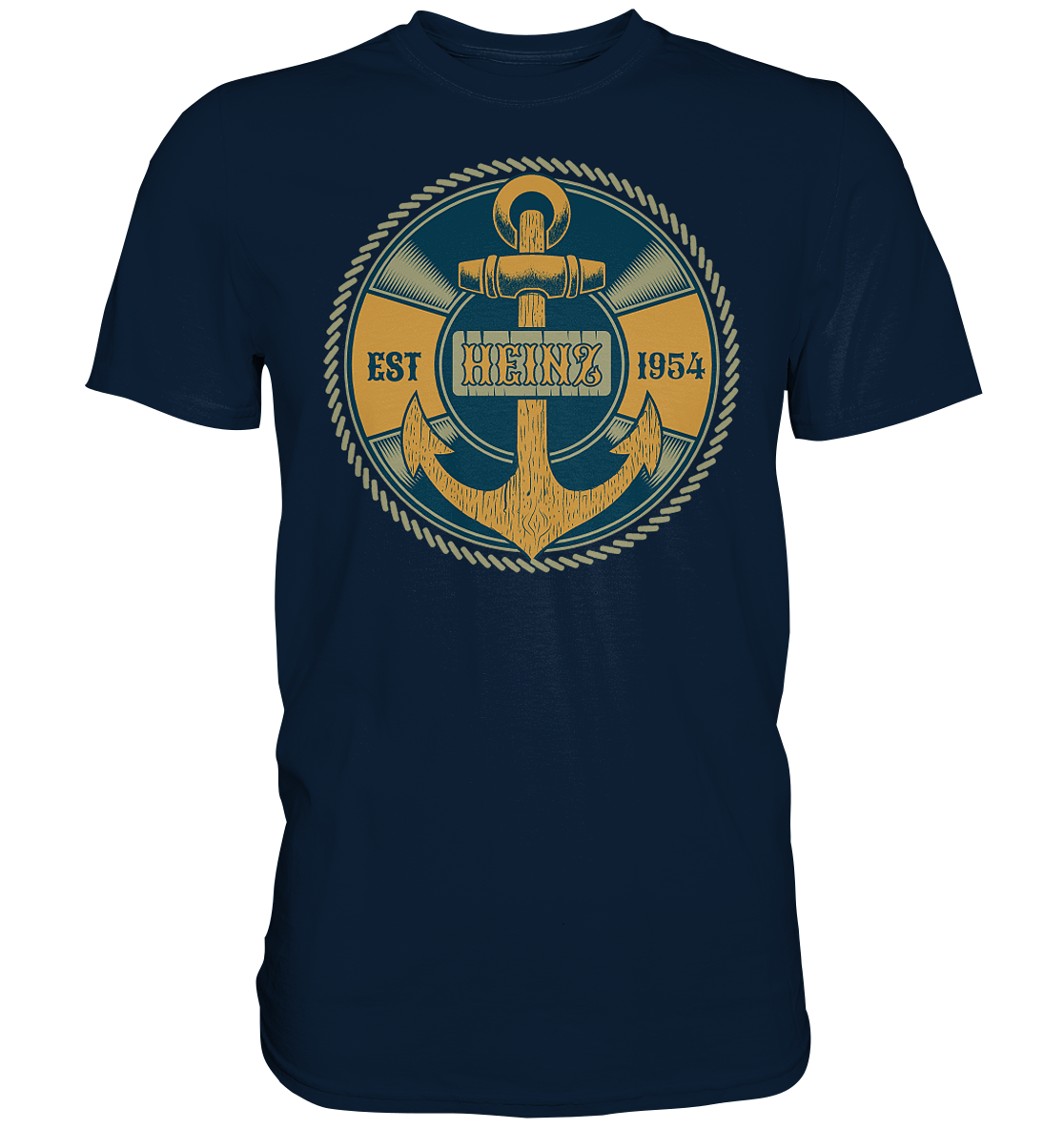 Anker Vorname Geburtsjahr - Premium Shirt