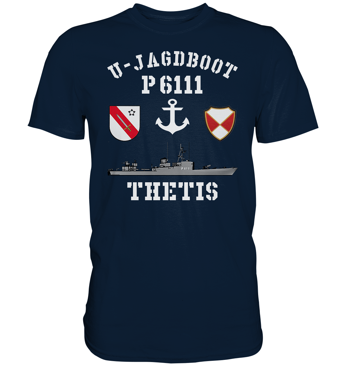 U-Jagdboot P6111 THETIS Anker - Premium Shirt