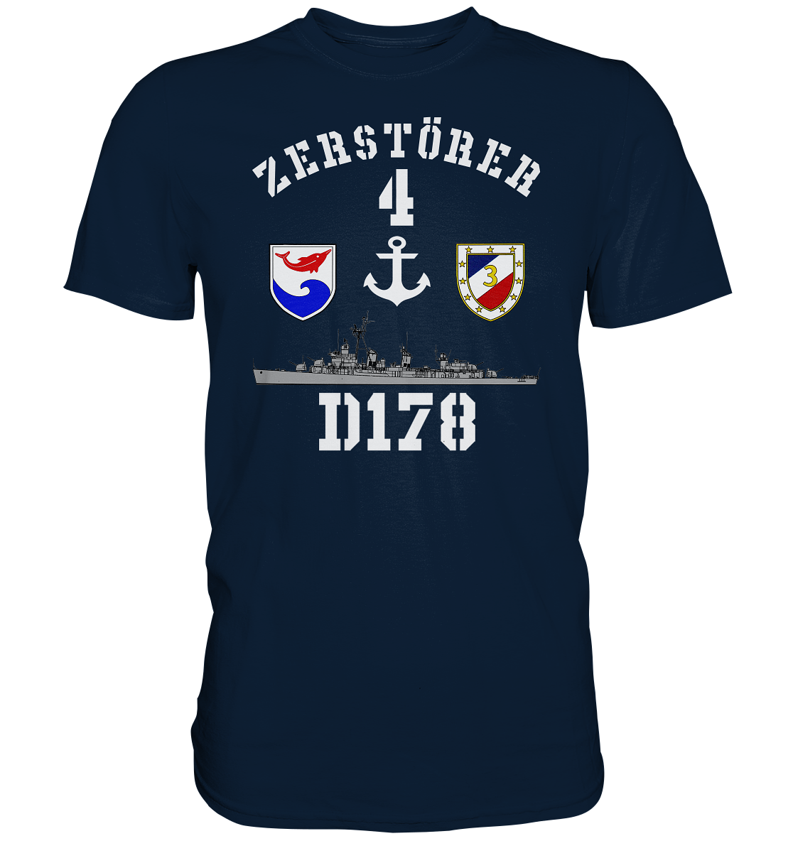 D178 ZERSTÖRER 4 Anker - Premium Shirt