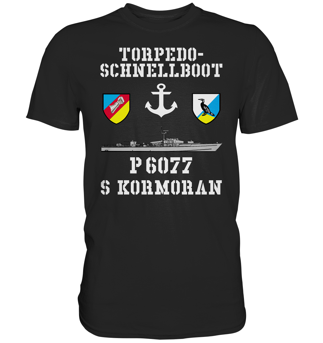 Torpedo-Schnellboot P6077 KORMORAN Anker - Premium Shirt