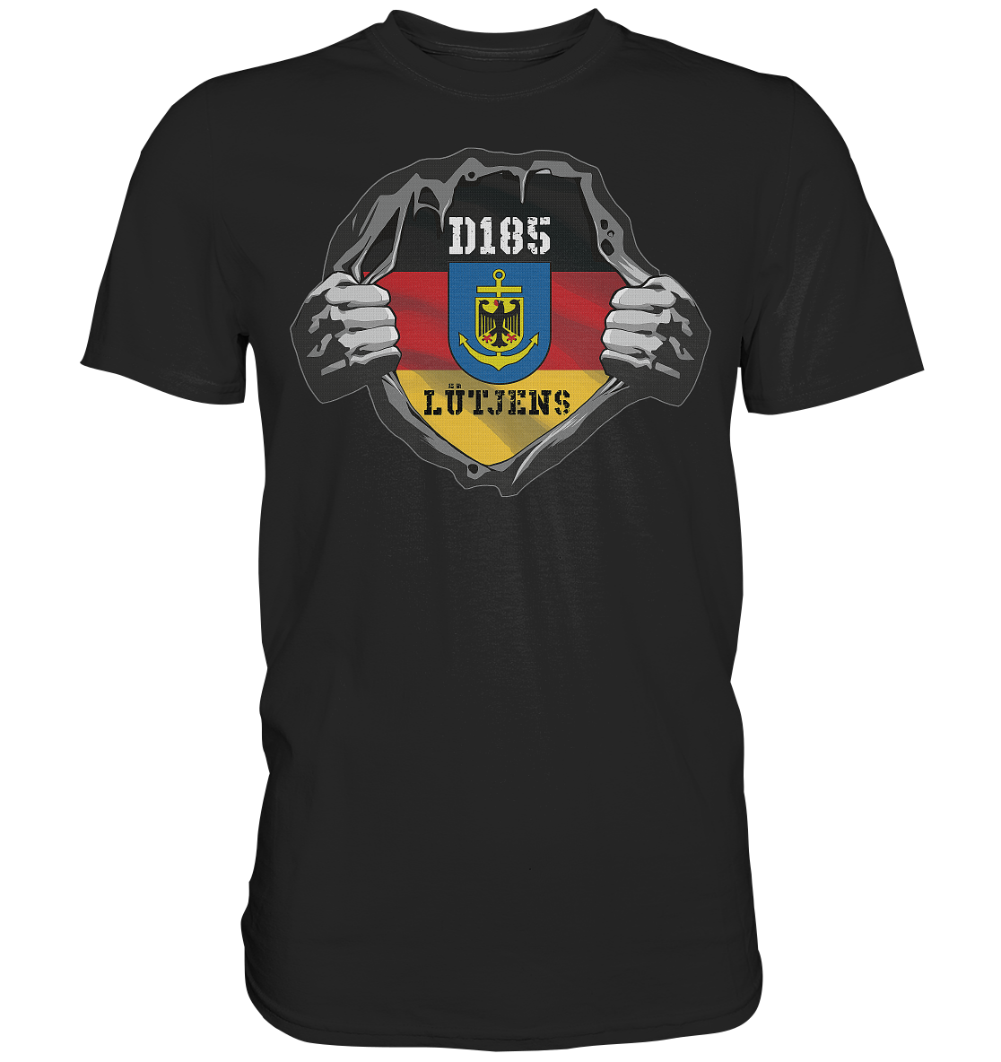 Aufriss D185 LÜTJENS - Premium Shirt