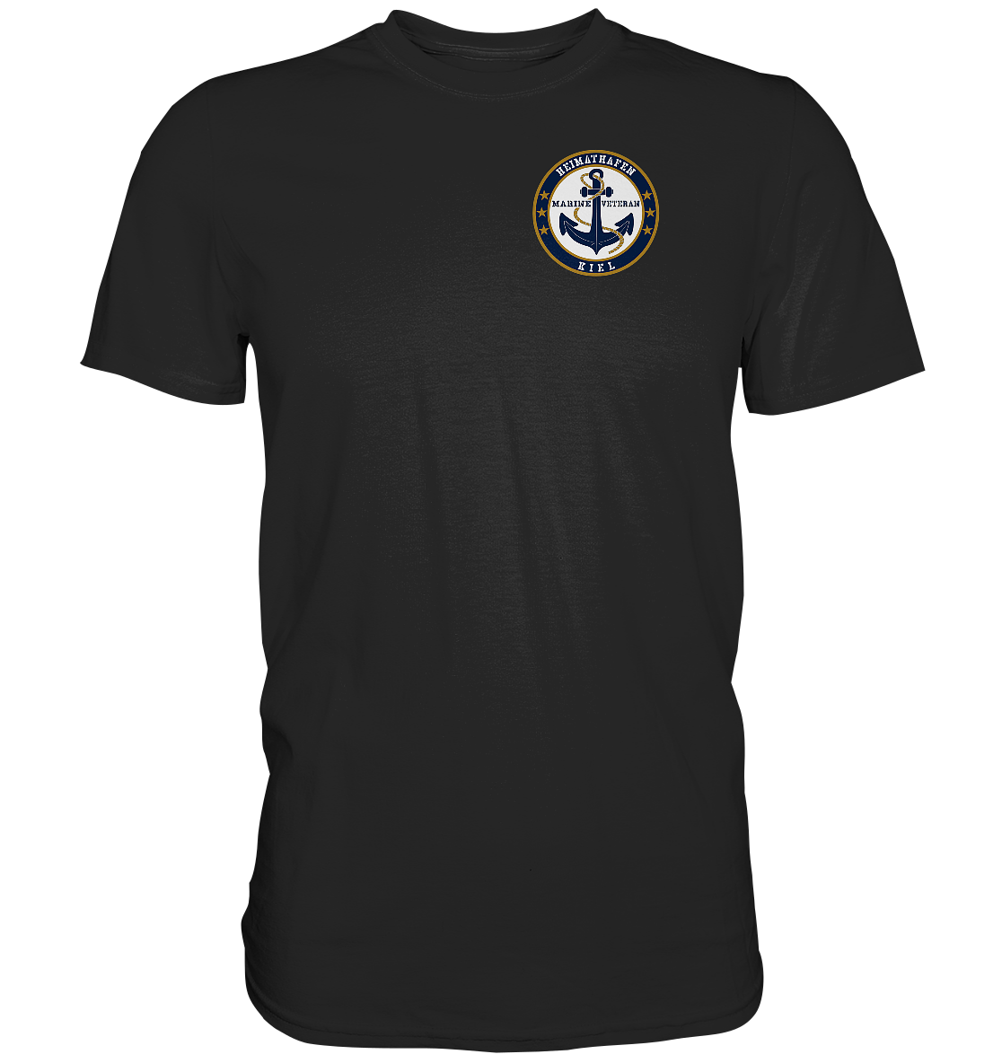 Marine Veteran Heimathafen KIEL Brustlogo - Premium Shirt