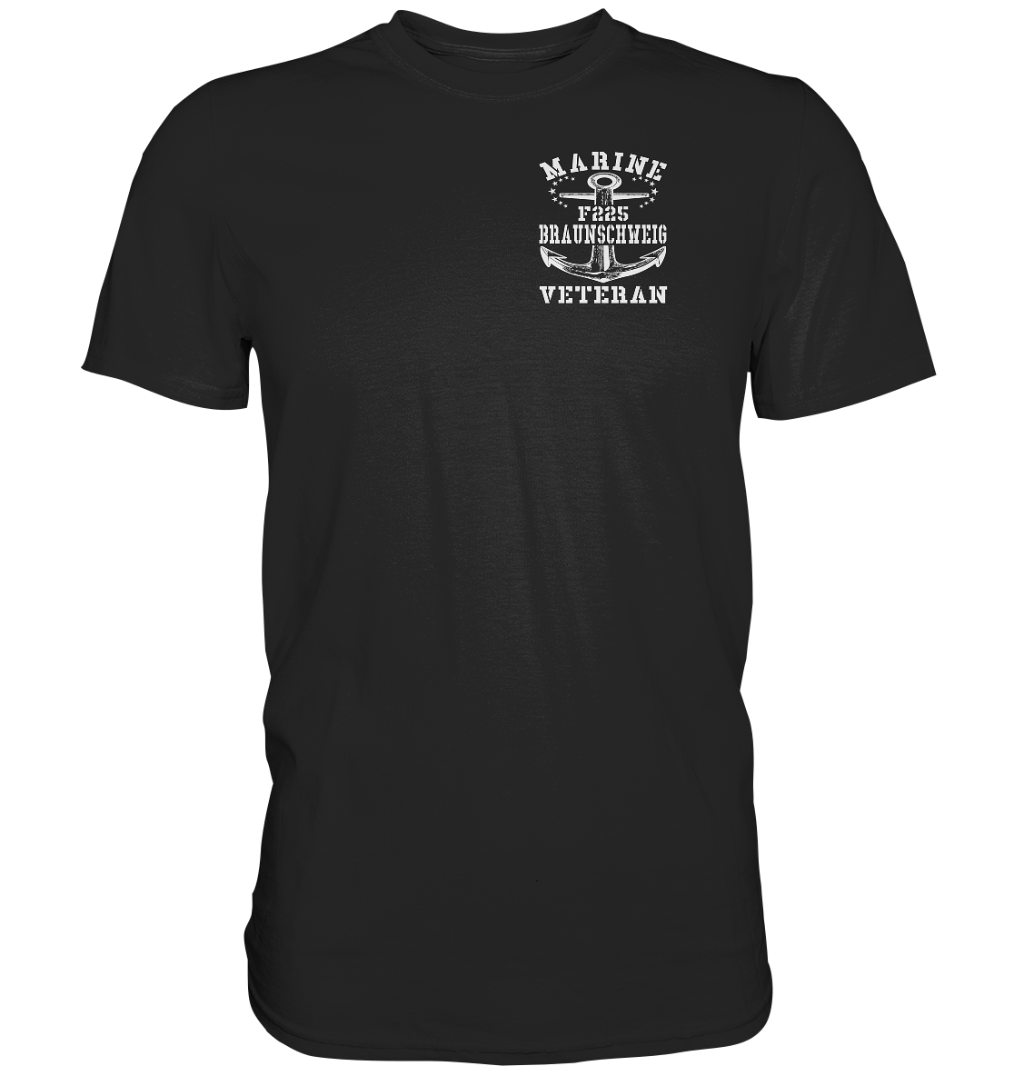 Fregatte F225 BRAUNSCHWEIG Marine Veteran Brustlogo - Premium Shirt