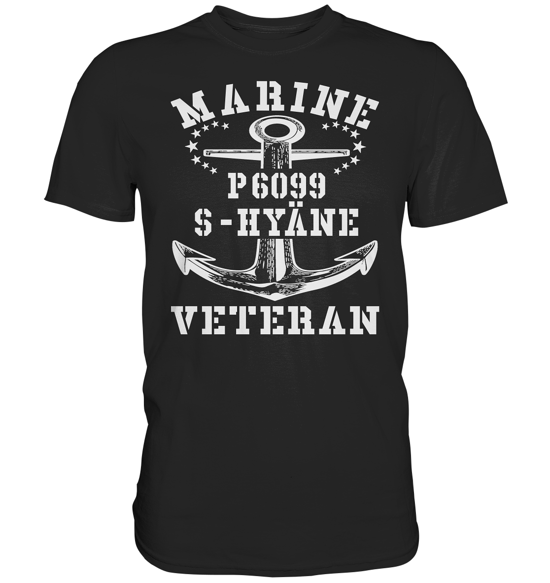 P6099 S-HYÄNE Marine Veteran - Premium Shirt