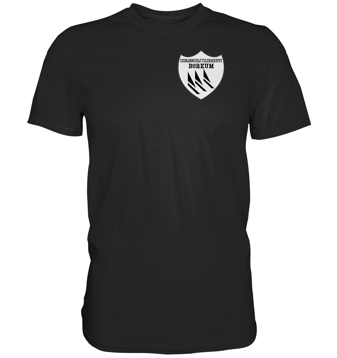 Seemannschaftslehrgruppe BORKUM Brustwappen - Premium Shirt