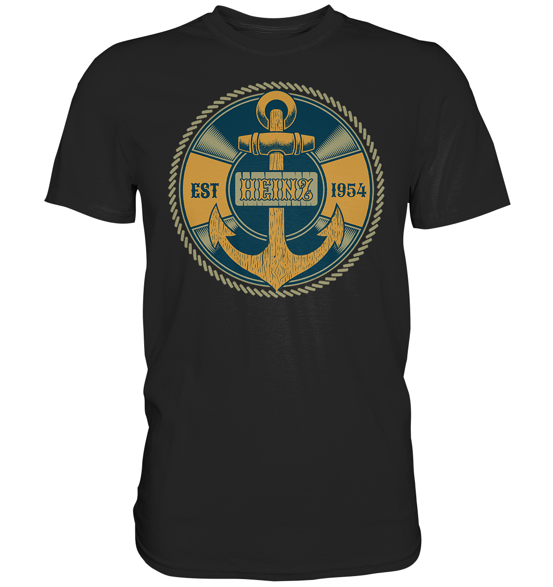 Anker Vorname Geburtsjahr - Premium Shirt