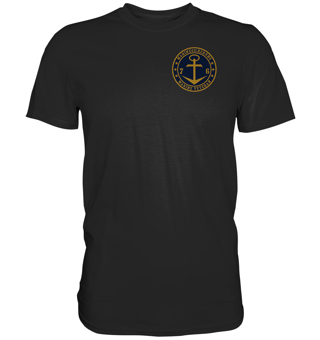 Marine Veteran 76er MARINESICHERUNG Brustlogo - Premium Shirt