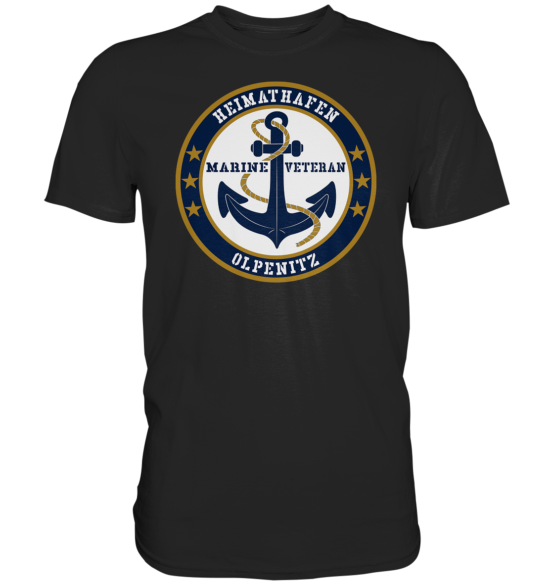 Marine Veteran Heimathafen OLPENITZ - Premium Shirt