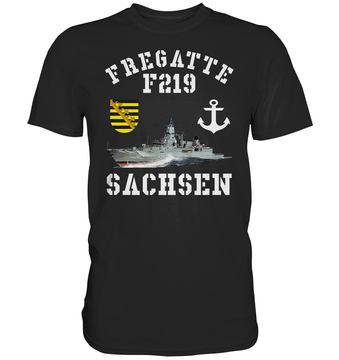 Fregatte F219 SACHSEN Anker - Premium Shirt