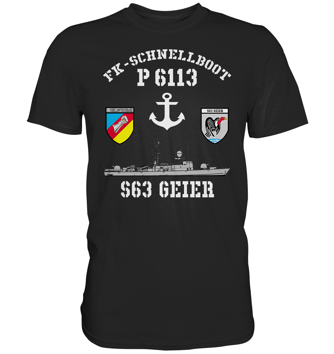 FK-Schnellboot P6113 GEIER 2.SG Anker - Premium Shirt