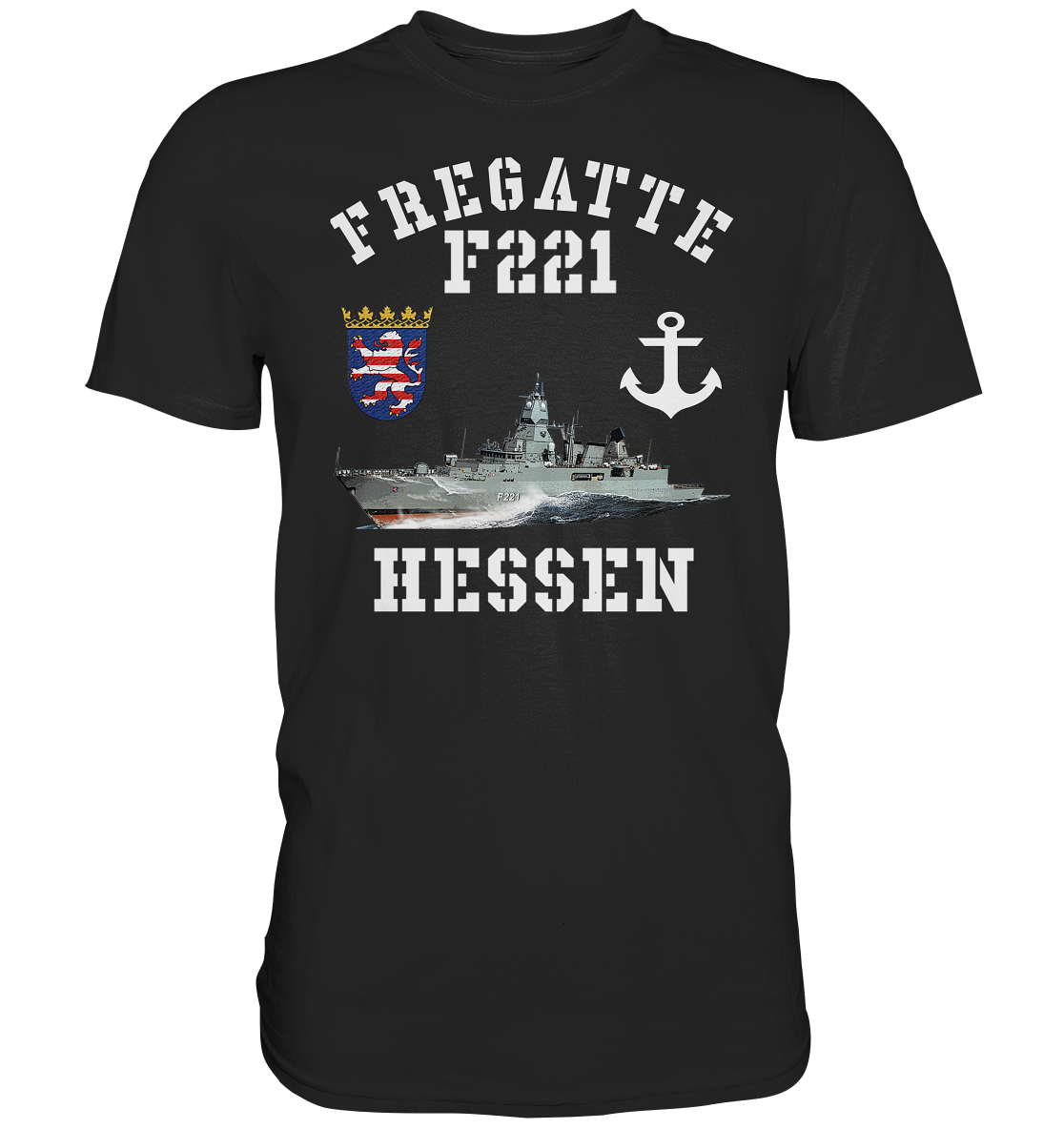 Fregatte F221 HESSEN Anker - Premium Shirt