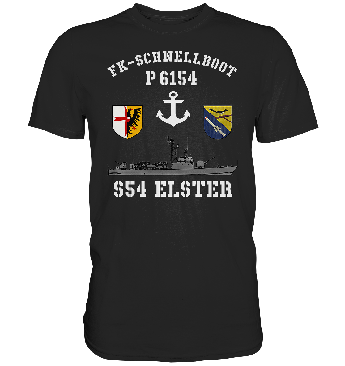 FK-Schnellboot P6154 ELSTER Anker - Premium Shirt