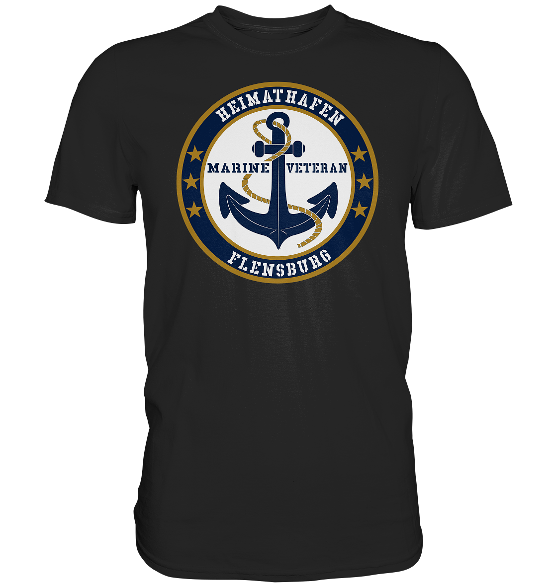 Marine Veteran Heimathafen FLENSBURG - Premium Shirt