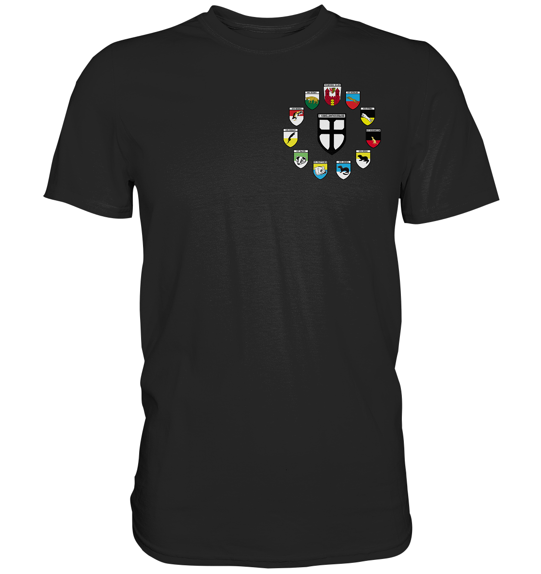 Alle Wappen 7. Schnellbootgeschwader bis Oktober 1999 - Premium Shirt
