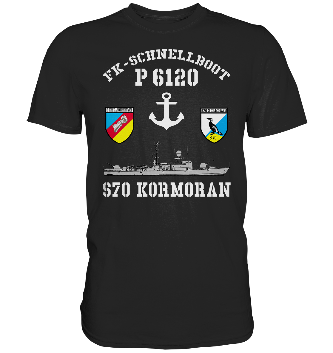 FK-Schnellboot P6120 KORMORAN 2.SG Anker - Premium Shirt