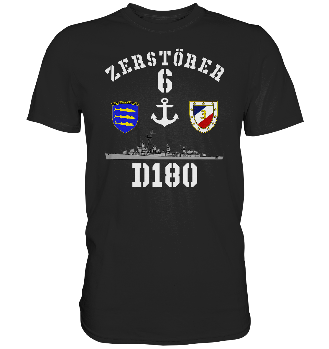 D180 ZERSTÖRER 6 Anker - Premium Shirt