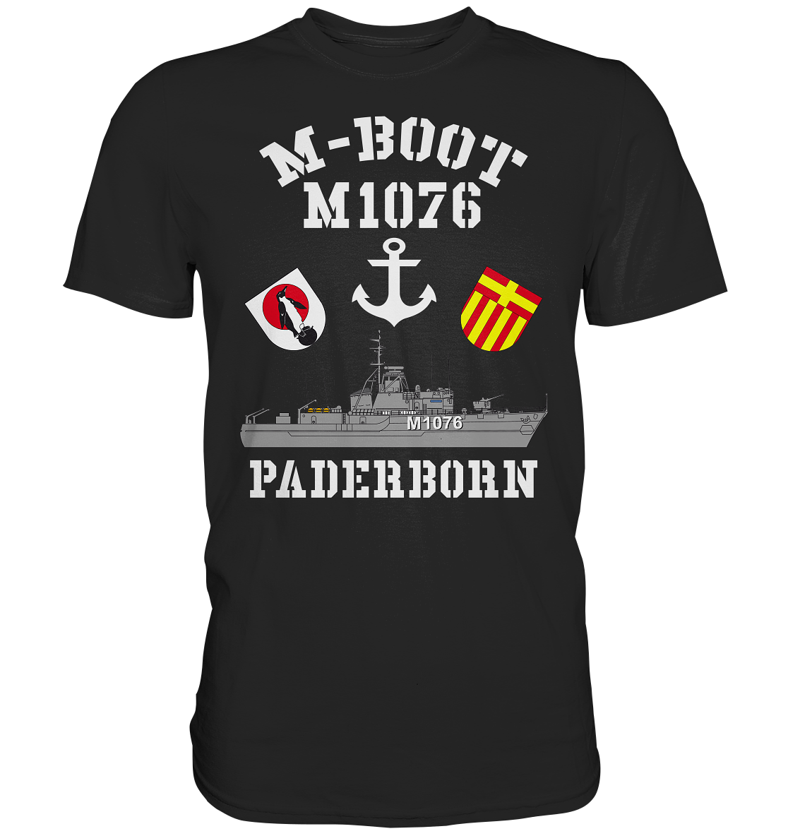 M-Boot M1076 PADERBORN Anker (HL) - Premium Shirt