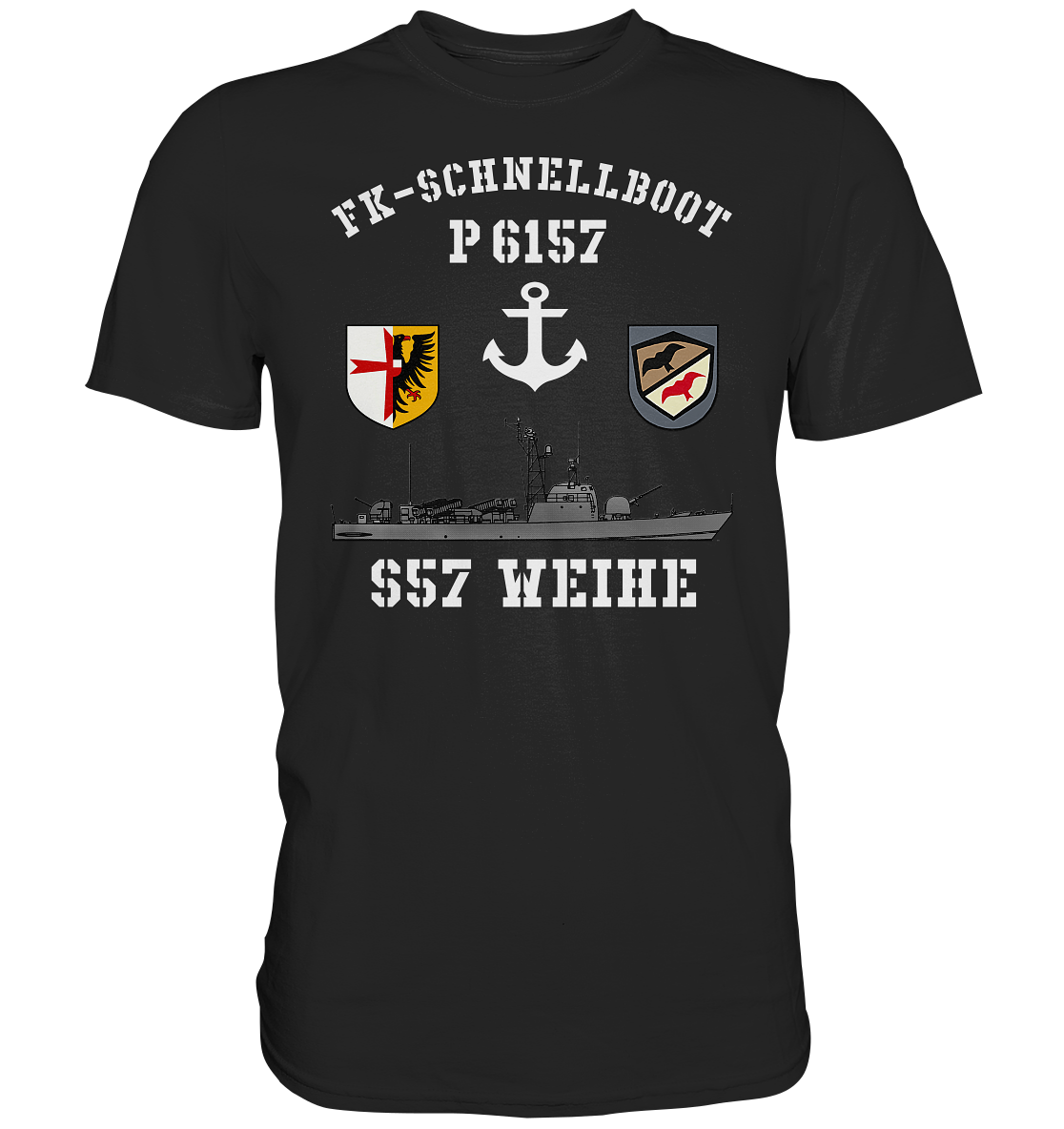 FK-Schnellboot P6157 WEIHE Anker - Premium Shirt