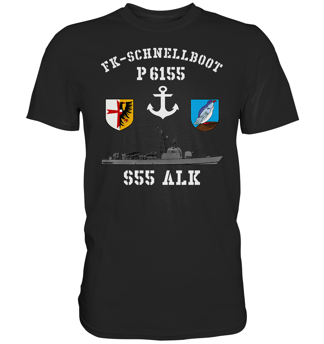 FK-Schnellboot P6155 ALK Anker - Premium Shirt