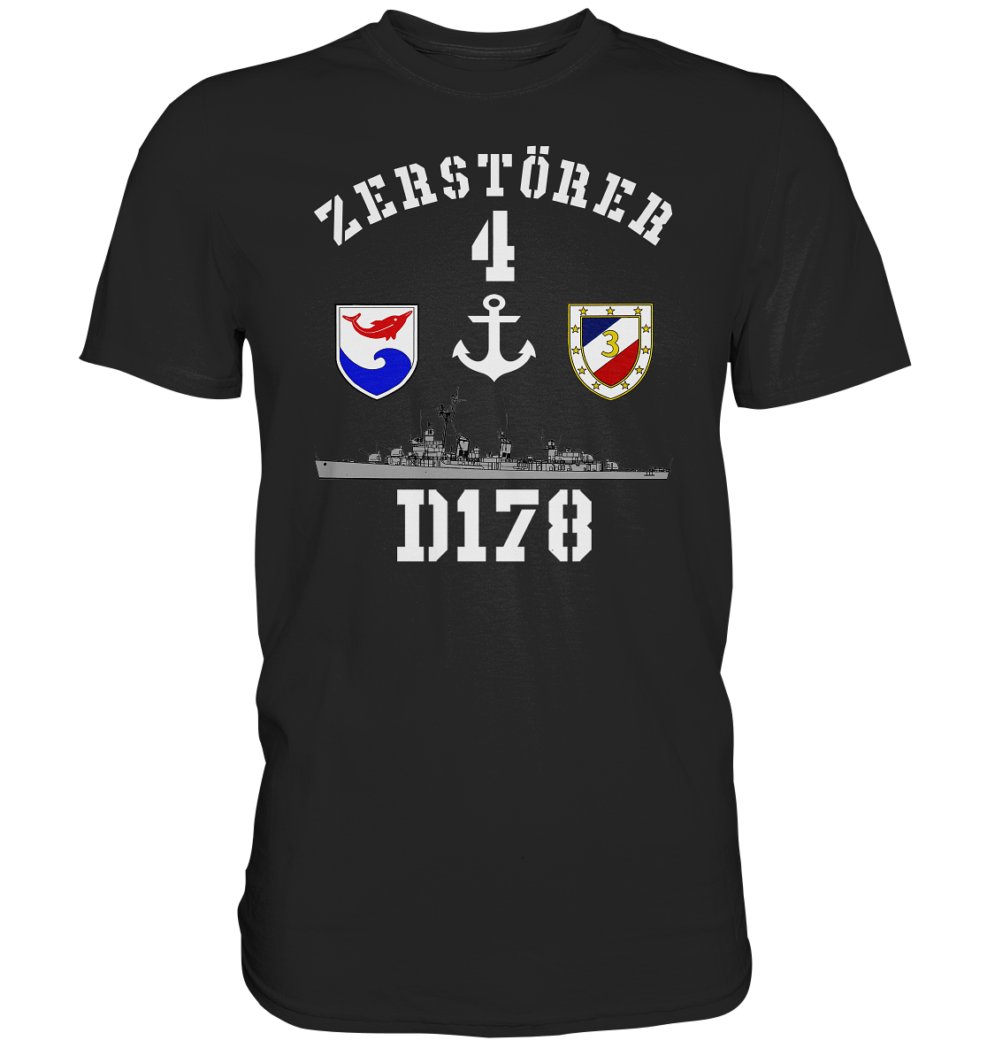 D178 ZERSTÖRER 4 Anker - Premium Shirt