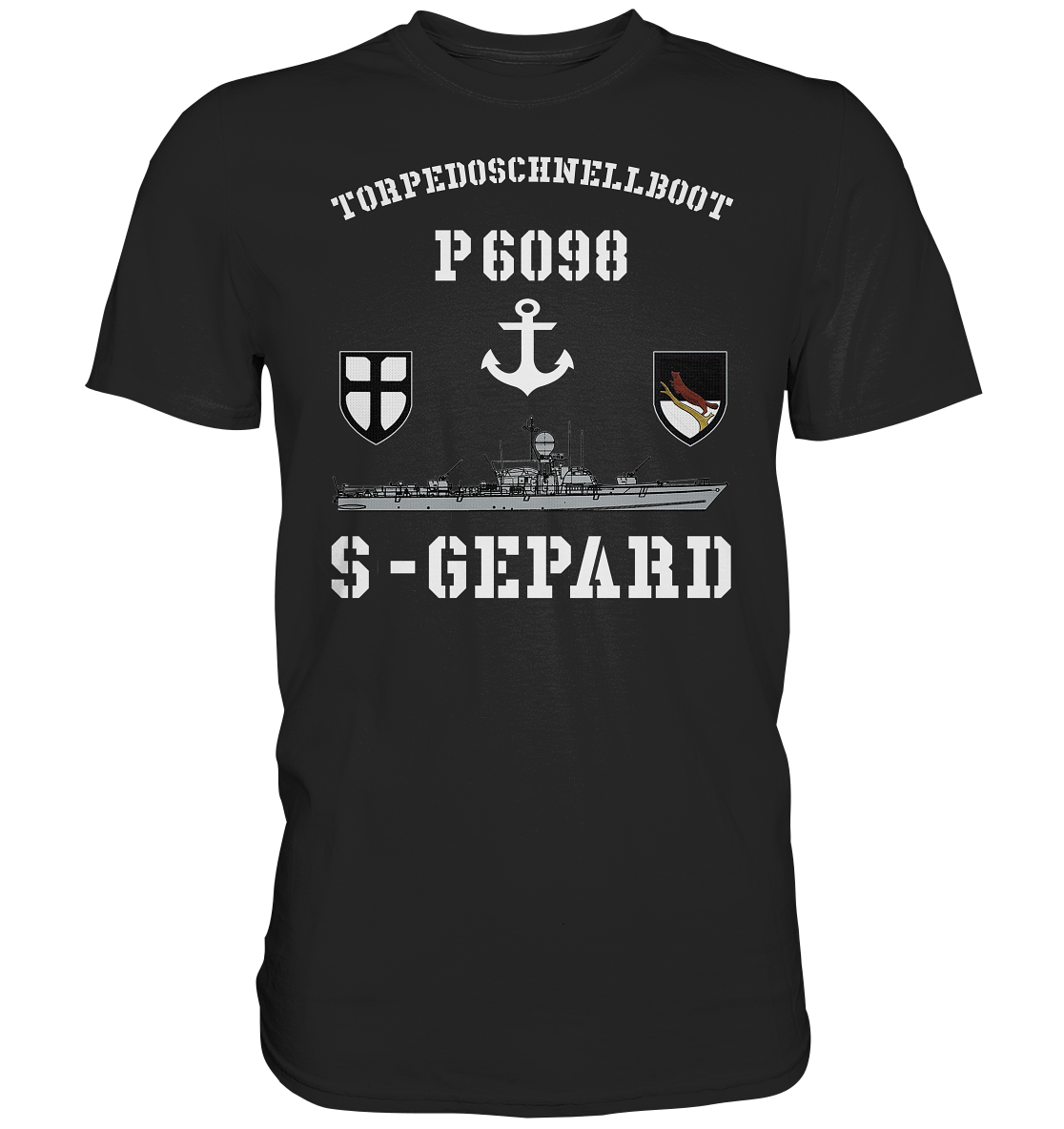 Torpedoschnellboot P6098 S-GEPARD Anker - Premium Shirt