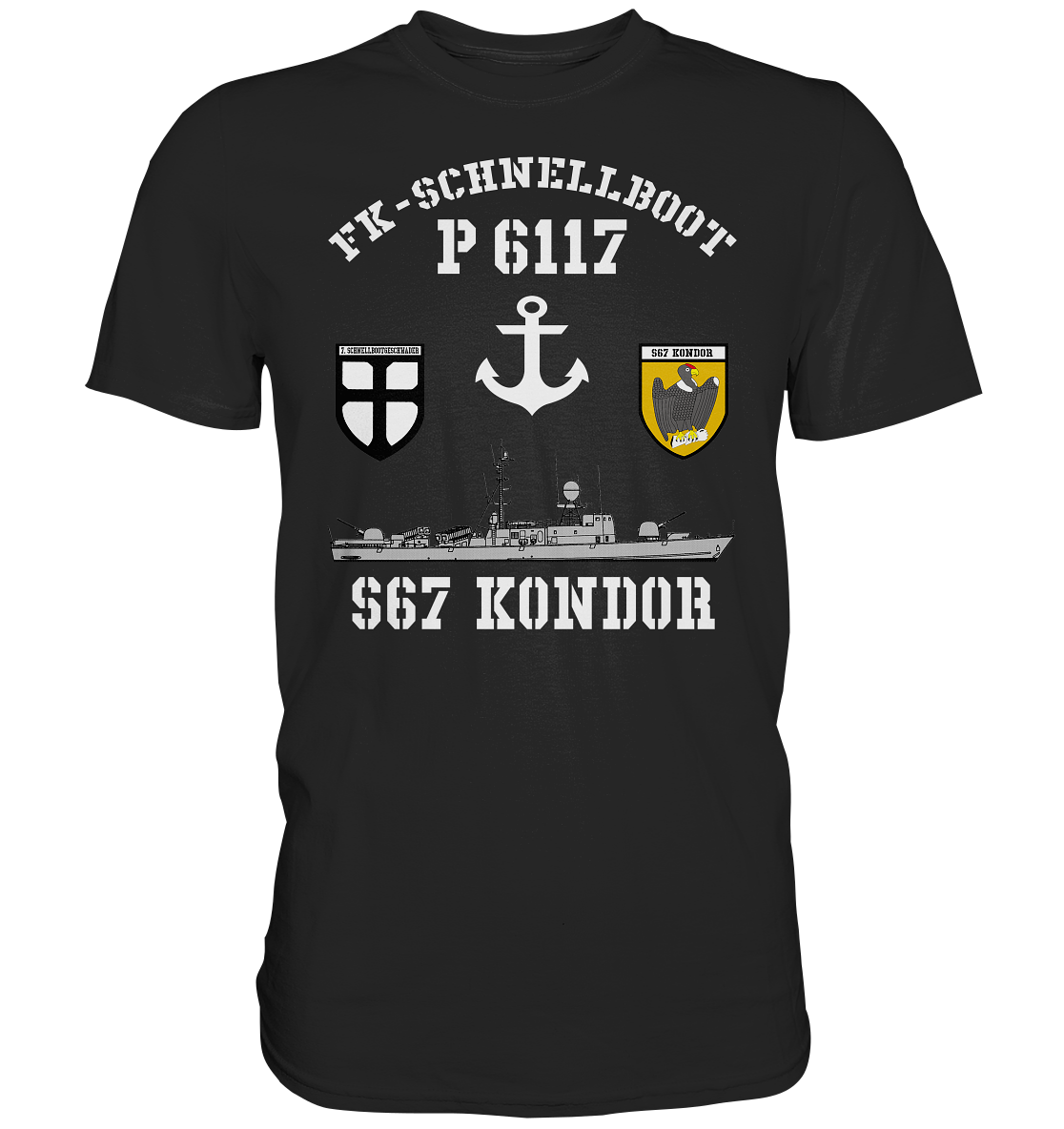 FK-Schnellboot P6117 KONDOR 7.SG Anker - Premium Shirt