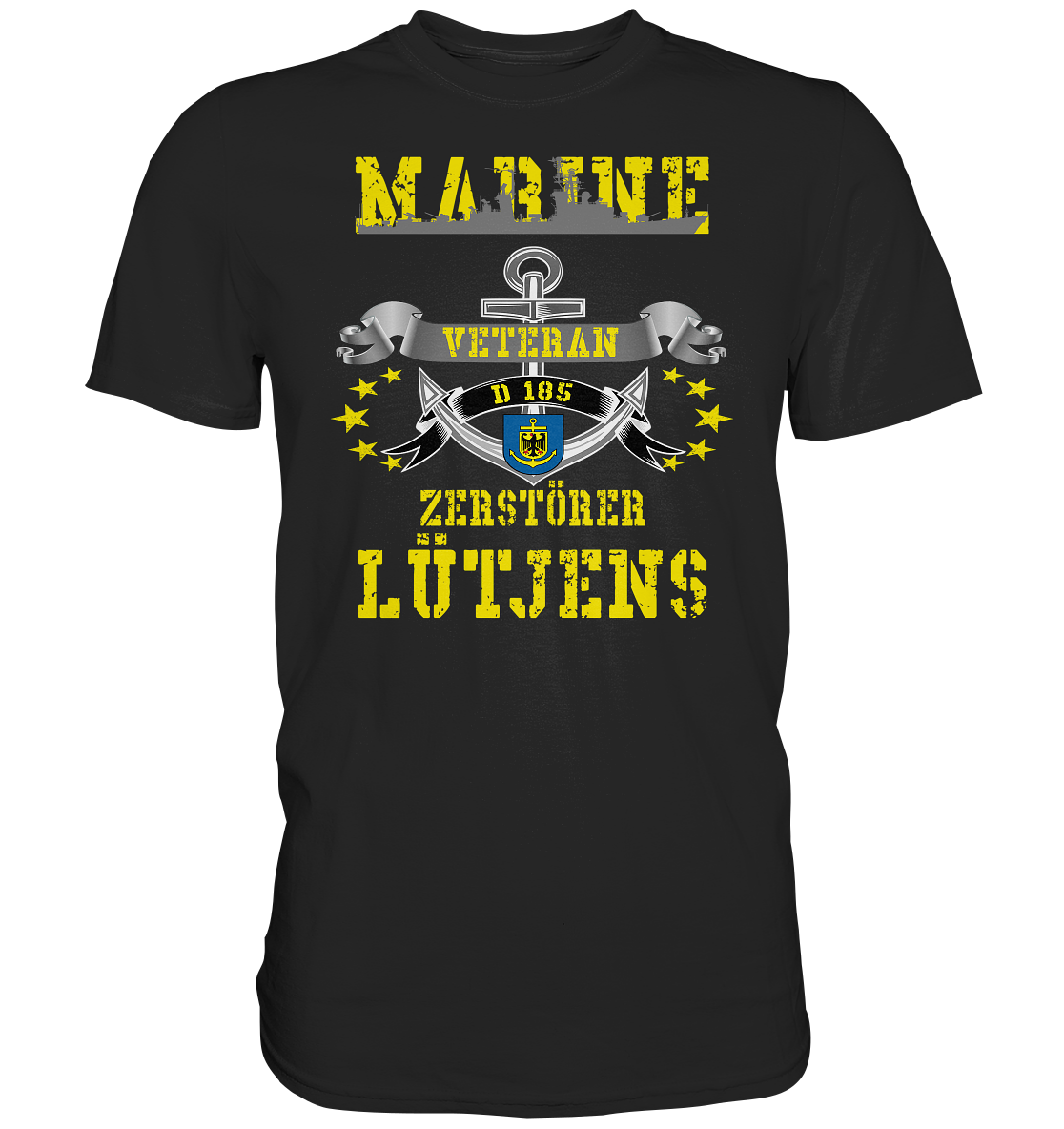 Zerstörer D185 LÜTJENS Marine Veteran - Premium Shirt